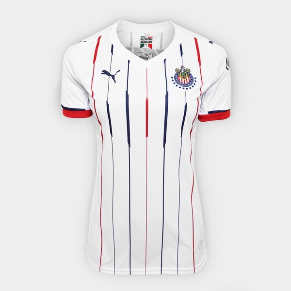 Trikot Guadalajara Auswarts Damen 2018-19 Weiß Fussballtrikots Günstig